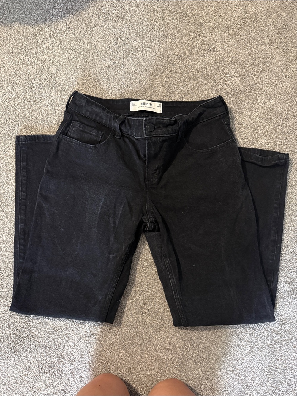 Hollister Women’s Washed Black Jeans